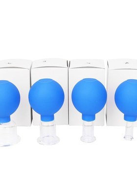 Rubber Head Glass Vacuum ping body Massager ventosa Suction