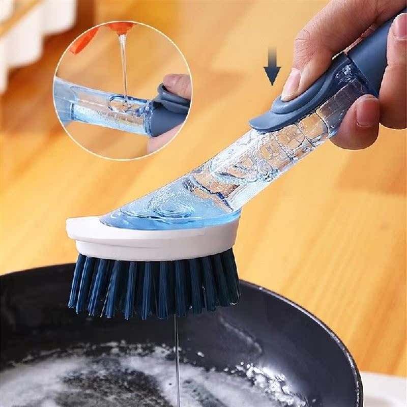 Cleaning Tools Kitchen Cleaning Brush Soap Dispenser Long