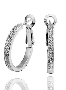 E388 WholesaleNickle Free Antiallergic18K Gold PlatedEarring