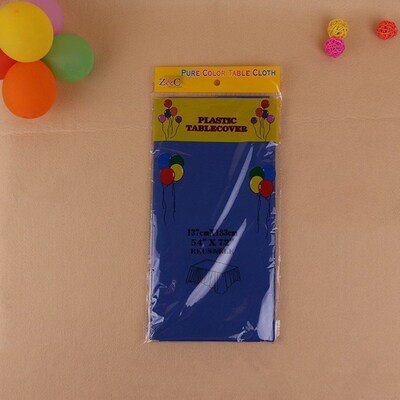 137*183cm Plastic Tablecloths Table Cover Party Decor Solid