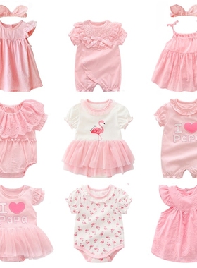 new born baby girl clothesdresses summer pink princess litt