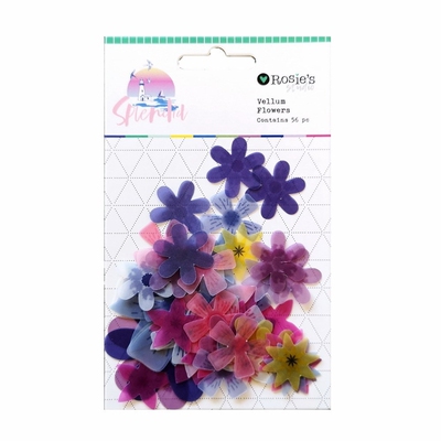 CRZCrafter Vellum Paper Diecuts Ephemera Embellishments Flo