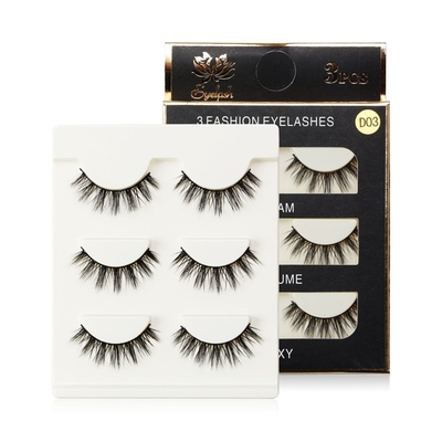 2/3 Pairs Natural False Eyelashes Fake Lashes Long Makeup 3