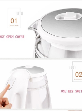 Glass electric kettle Household automatic power off heat boi