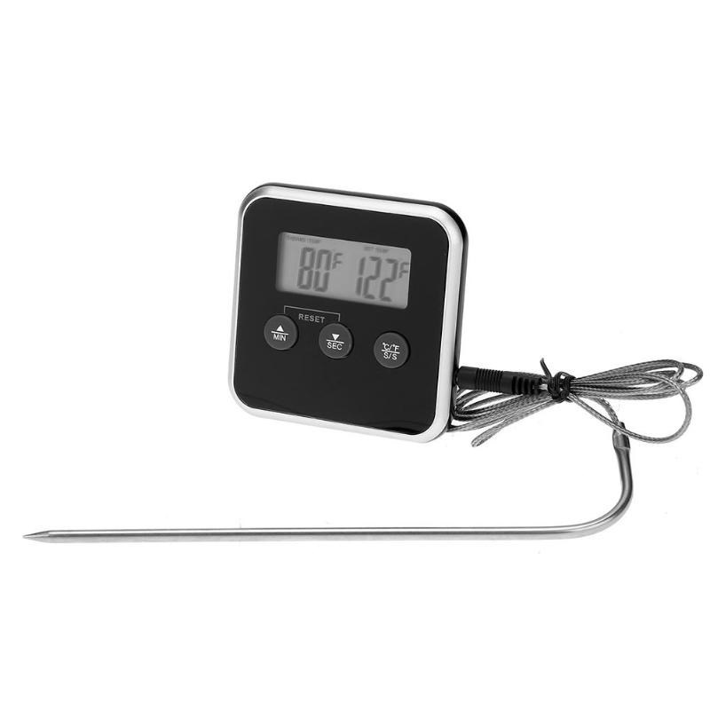 LCD Cooking Kitchen Food Meat Thermometer for Grill Oven Smo
