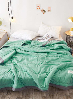 Real Solid Green Summer Quilt Bedspread Blanket Comforter