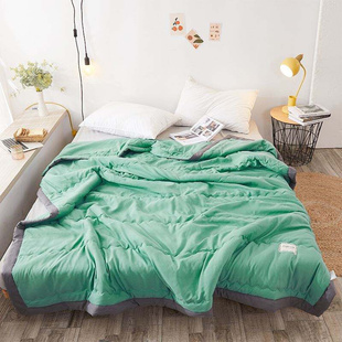 Real Solid Green Summer Quilt Bedspread Blanket Comforter