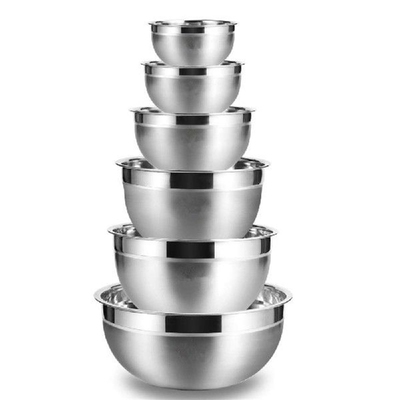 5pcs Stainless Steel Mixing Bowls Non Slip Nesting Whisking
