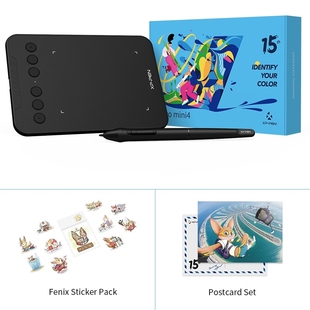 XP Pen Deco mini 4 Anniversary Edition Graphics Tablet for