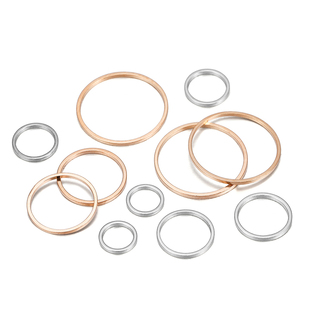 20-50pcs Round Diameter 8-40mm Hoops Earring Wires Connector