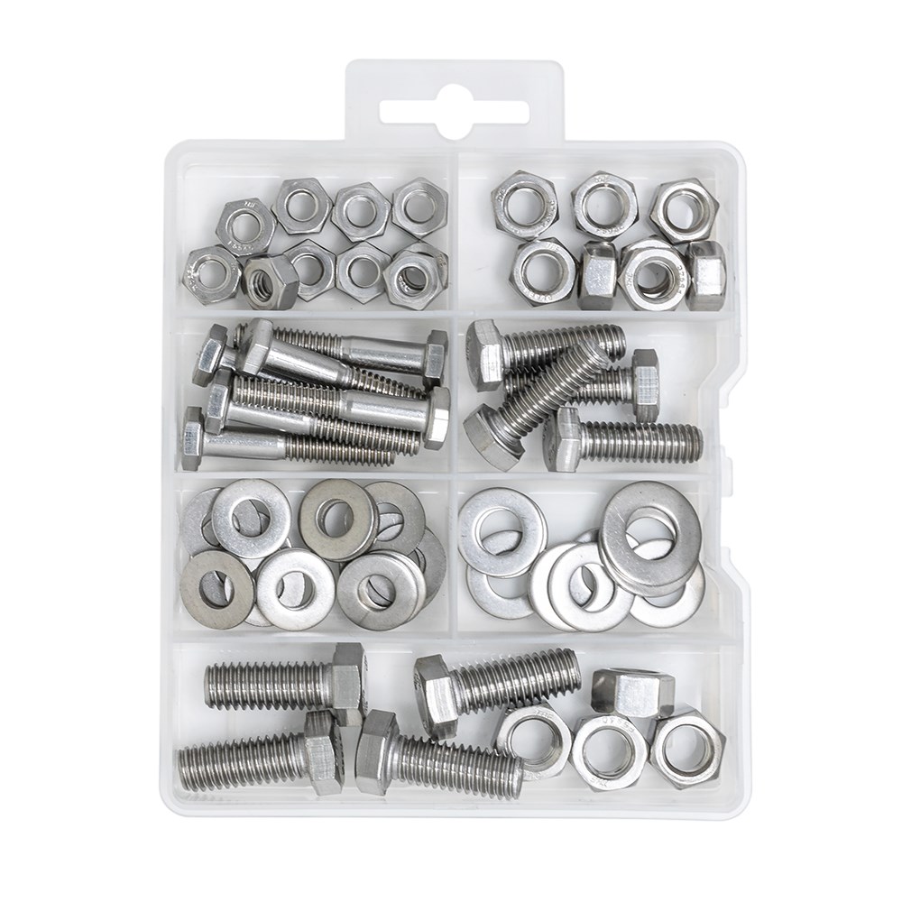304 Stainless Steel bolts and nuts and washers assortment ,6