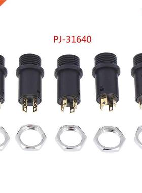 5 PCS 4 Channel PJ-31640 Connector Audio Video Vertical Sock