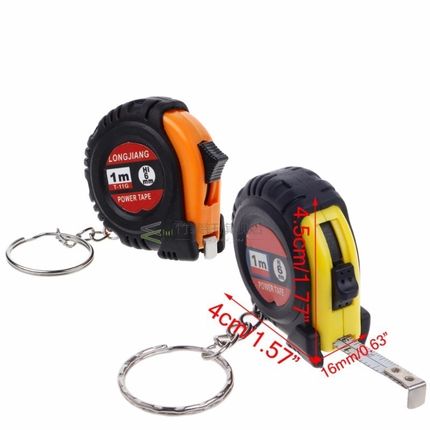 Mini Retractable Tape Measure Ruler Portable Pull Ruler Keyc