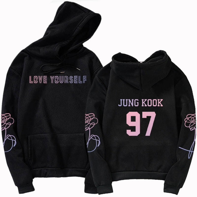 jungkook Unisex hoody kpop jung kook hoodies 97 sweatshirt l