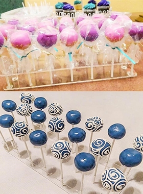 21 Holes Clear Acrylic Lollipop Display Stand Wedding Candy