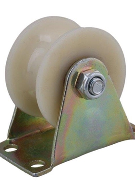 2Pcs 2 Inch 45 Steel Nylon U Groove Track Roller Rigid Caste