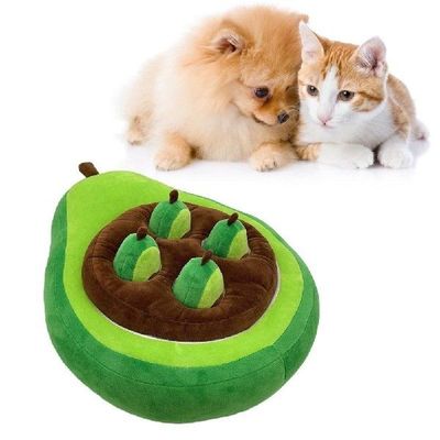 Pet Dog Chew Toy Sniffing Mat Avocado Doll Pull Out Radish
