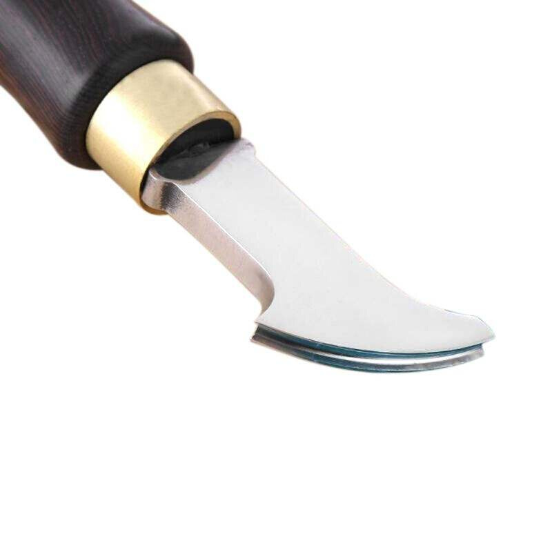 ”1 Pcs Ebony Handle Leather Edge Creaser Leathercr