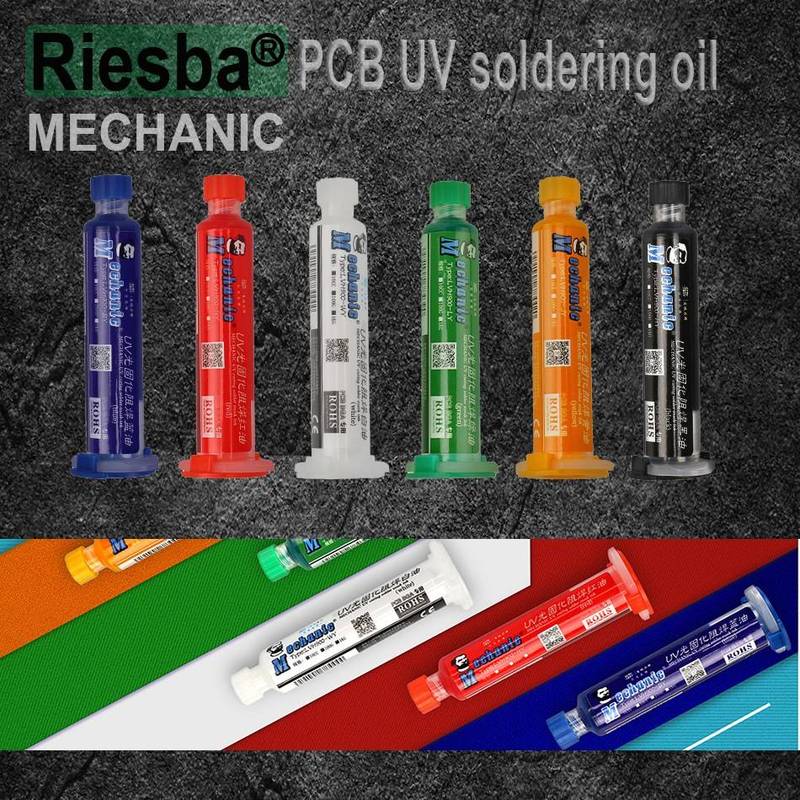 MECHANIC Solder Mask UV Curable Paint 10g for Green PCB Gre