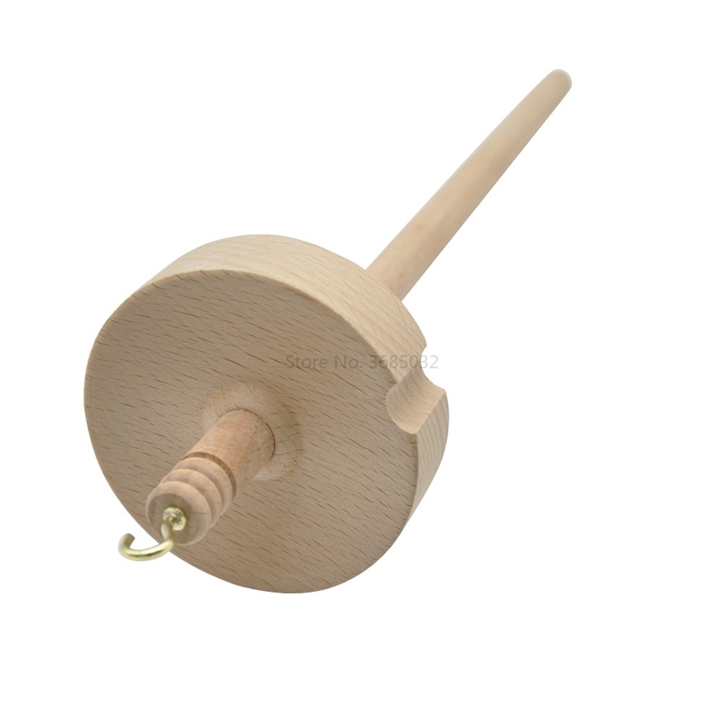 Hot Sell Drop Spindle Top Whorl Yarn Spin Hand Carved Wooden