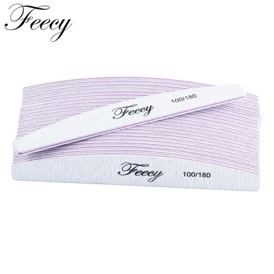 50Pcs Professional Nail Files 100 180 Lime Sandpaper Acryli