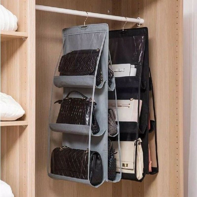 8 Pockets Non Woven Hanging Storage Bag Behind Doors Home