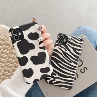 Luxury Zebra Cow Leopard Print Phone Case for iPhone 12 11
