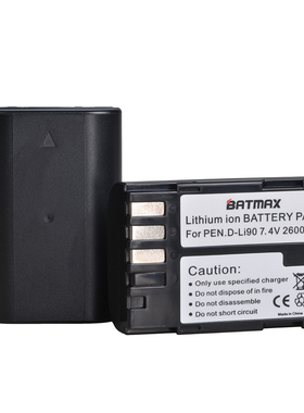 Batmax D LI90 DLI90 D LI90 2600mAh Digital Li ion Camera Ba