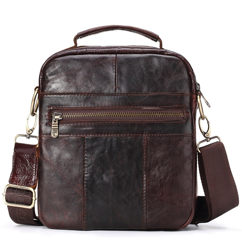 Fashion Man Package Vintage Shoulder Bag Genuine Cow Leathe
