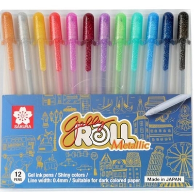 Sakura Gelly Roll Gel Pen Set Moonlight Metallic Regular 3D