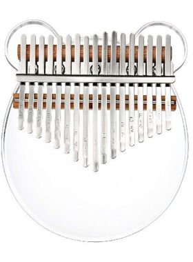 1set 17 Keys Thumb Piano Kalimba Crystal Bear Clear Decor