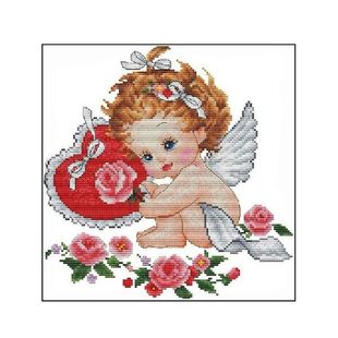Cross Stitch Stamped Kits Printed Embroidery Cloth