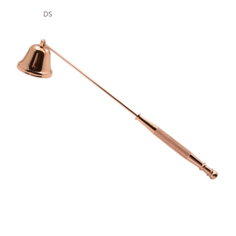 Vintage Iron Plating Bell Shape Candle Snuffer Long Handle B