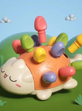 Plastic Inserted Hedgehog Toy Puzzle Educational Detachable