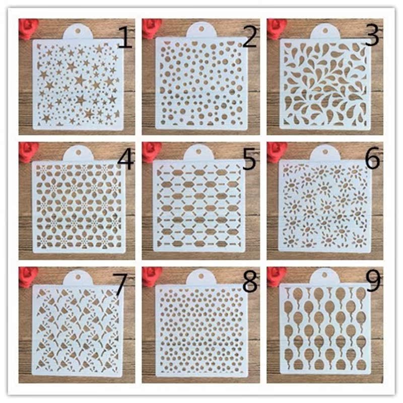 15cm DIY cake flower stand template for painting stencil for