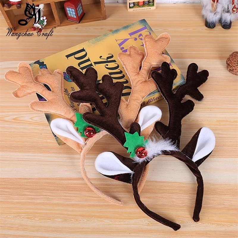 Reindeer Headband Horns Cosplay Antlers Christmas Deer Ears