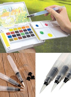 6Pcs/set Refillable Water Brush Ink Pen For Watercolour Pain