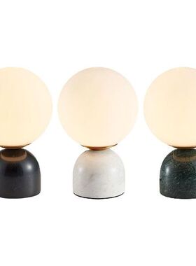 Nordic Marble Table Lamp LED Night Light for Living Room