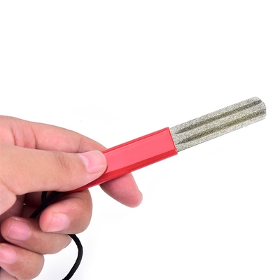 2 Sided Groove Diamond Fishing Hook Hone Fishhook Sharpener