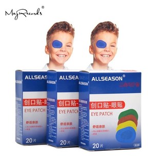 Free Shipping 60PCs/3Boxes Colorful Breathable Eye Patch Ban
