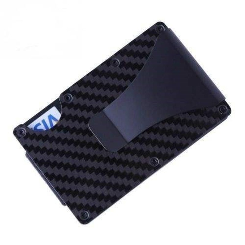 The Ridge Wallet Carbon Fiber Money Clip Minimalist Front