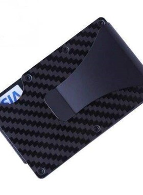 The Ridge Wallet Carbon Fiber Money Clip Minimalist Front