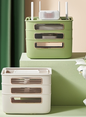 The router collects a box of cable TV topsorts, and the lumi