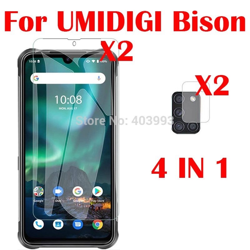 3 in 1 Screen Protector+Phone Case For UMIDIGI Bison 6.3