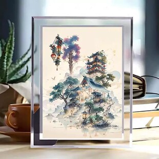 师恩难忘毕业季送老师相框装饰画桌面摆件文艺复古山水画家居饰品