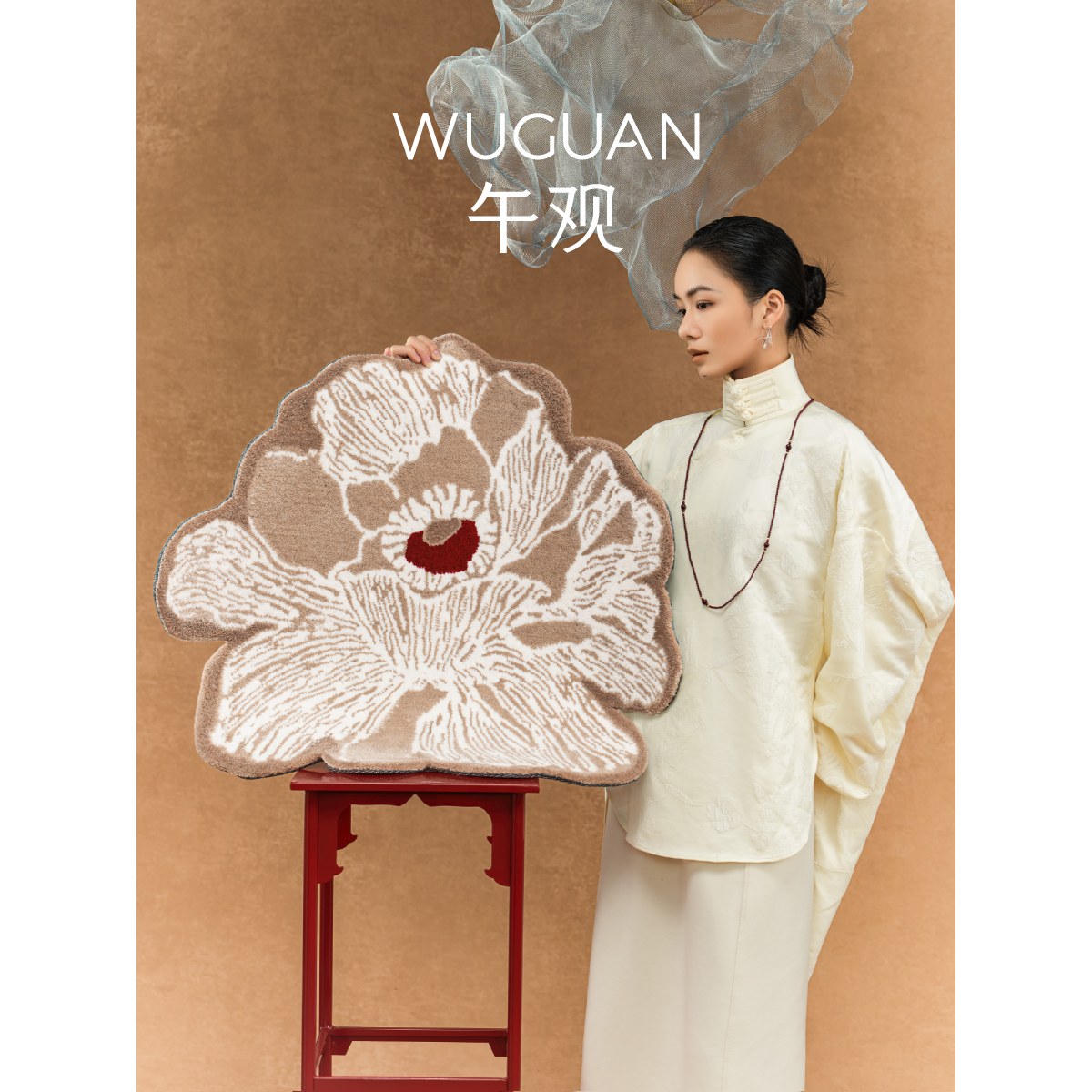 午观『吾观香事』挂毯高级感客厅卧室手工地垫装饰小地毯艺术壁毯,居家布艺,挂毯/壁毯,淘宝优惠券,粉丝福利购,淘宝优惠卷