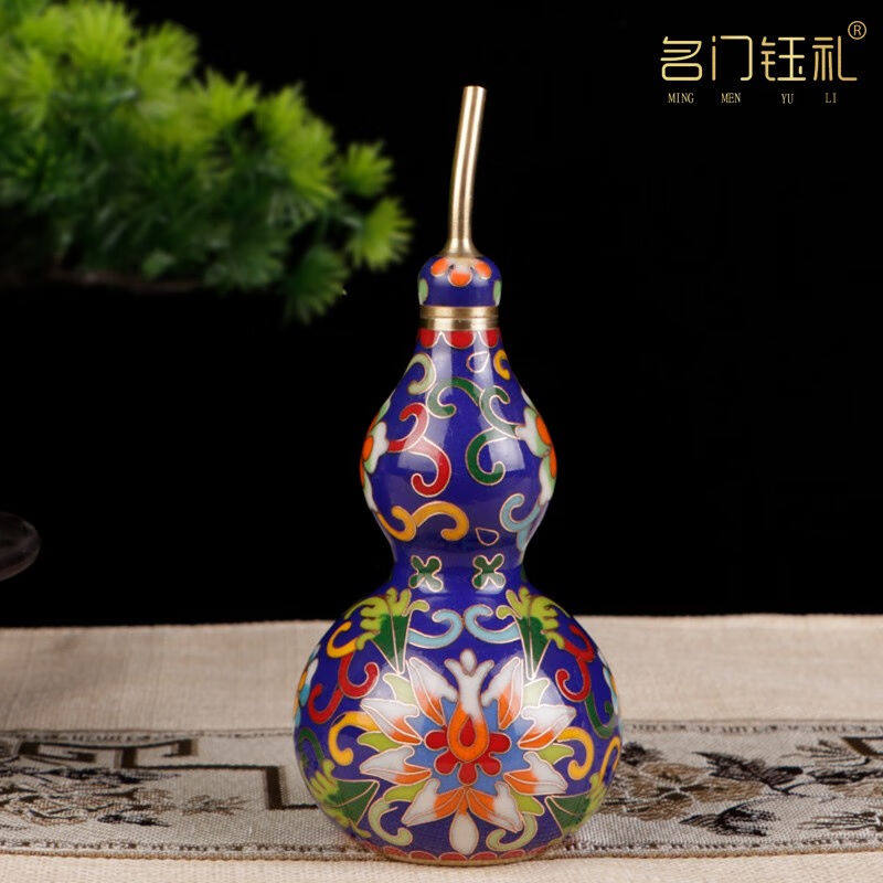 名门钰礼景泰蓝铜葫芦摆件新中式书房家居客厅装饰品外事出国礼品