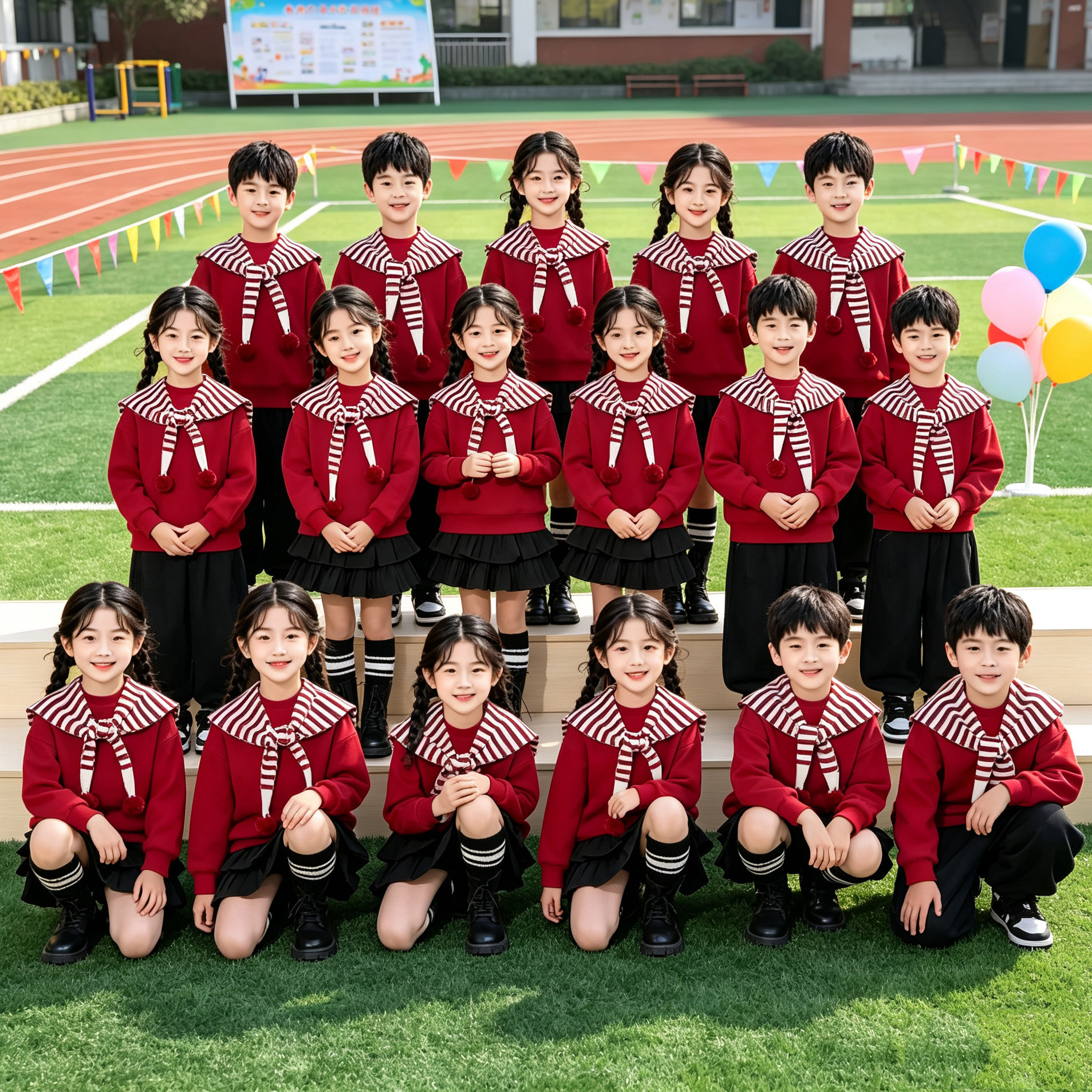 元旦儿童大合唱朗诵演出服
