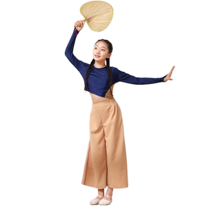 外婆桥舞蹈服演出服少儿群舞凳子蒲扇舞蹈道具碇步桥儿童表演服装