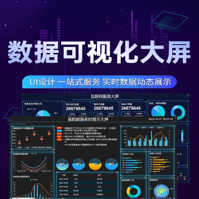 智慧可视化数字大屏系统定制开发数字大屏对接物联网系统搭建